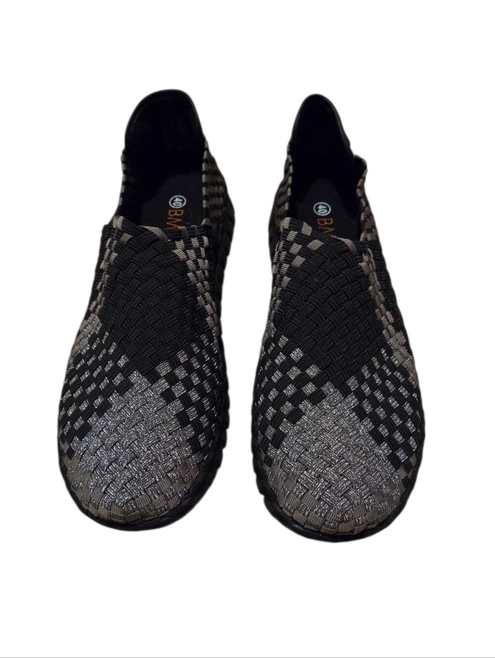 Women’s Bernie Mev Tread Candy Pewter Combo Slip-on Sneakers - Size 40